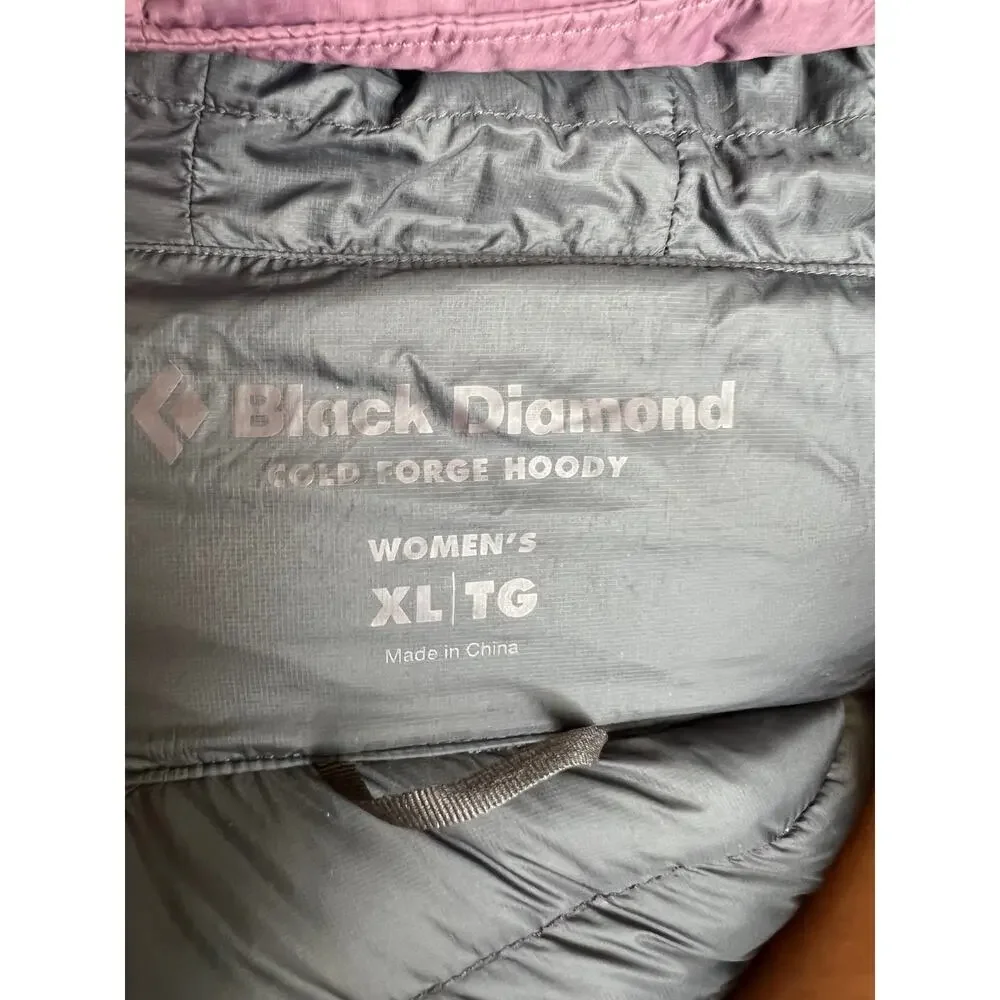 Black Diamond Cold Forge Insulated Down & Synthetic Hoodie Coat Size XL Purple - Picture 6 of 16